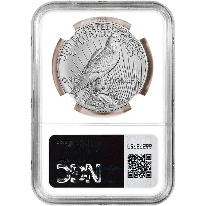 2023 US Peace Silver Dollar $1 NGC MS70 First Day of Issue Anniversary Label #3