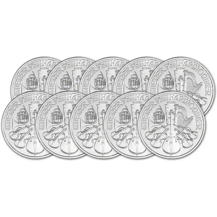 2023 Austria Silver Philharmonic 1 oz 1.5 Euro - BU - Ten 10 Coins #1