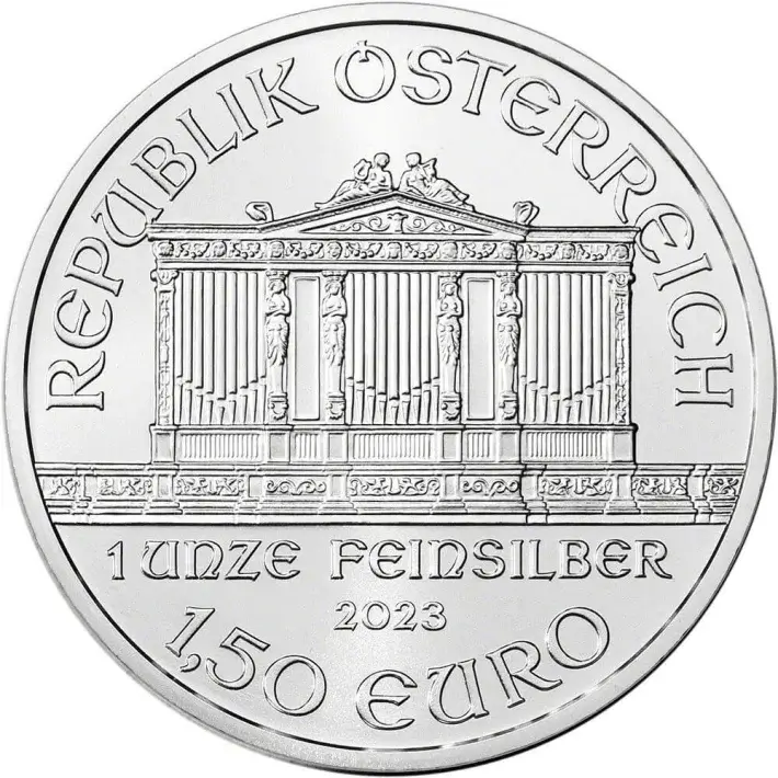 2023 Austria Silver Philharmonic 1 oz 1.5 Euro Mint Sealed 500 Coin Monster Box #3