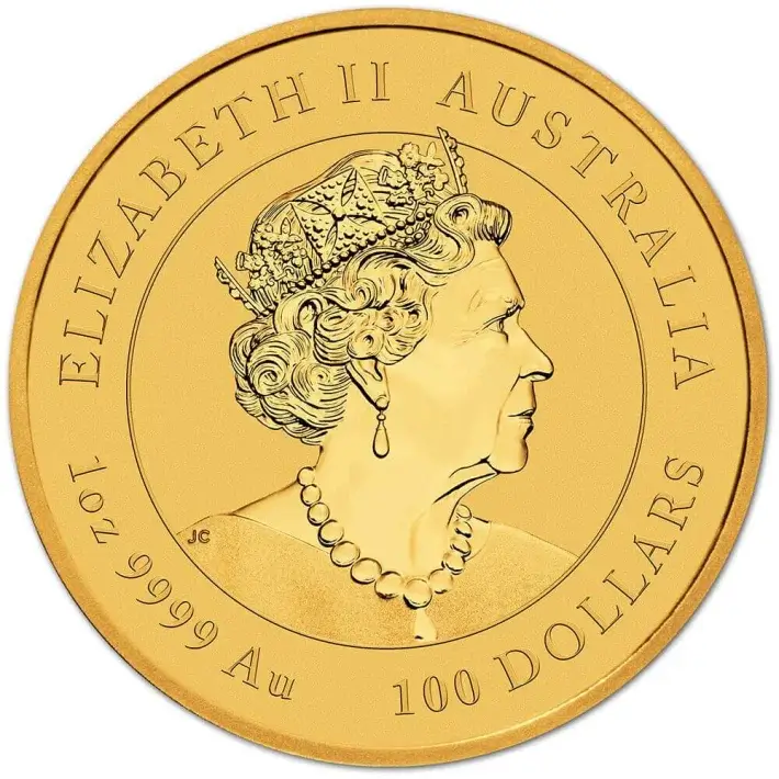 2023 P Australia Gold Lunar Series III Year of the Rabbit 1 oz $100 - BU #3