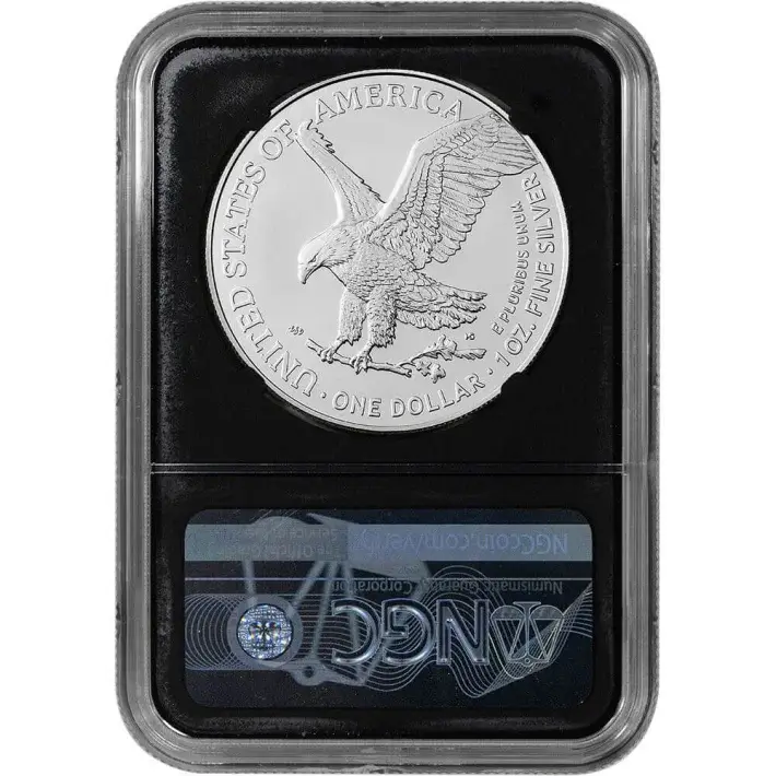 2024 (W) American Silver Eagle - NGC MS70 First Day Issue Grade 70 Black Core #2