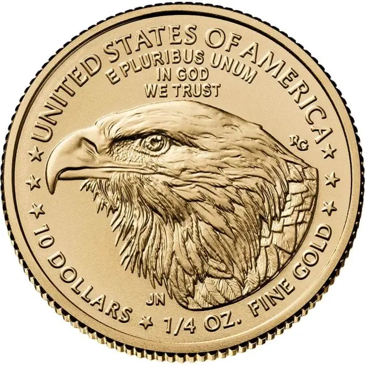 2024 American Gold Eagle 1/4 oz $10 - NGC MS70 First Day Issue 1st Label Black #3