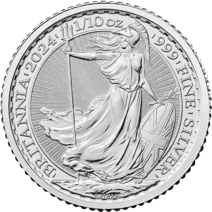 2024 Great Britain Silver Britannia 1/10 oz 20 Pence - BU #1