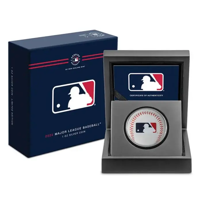 2024 Niue Silver Major League Baseball Colorized BU 1 oz $2 in OGP #1