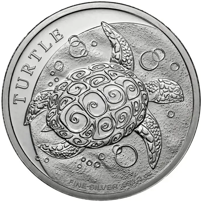 2024 Niue Silver Hawksbill Turtle 2 oz $5 - BU - Five 5 Coins #3