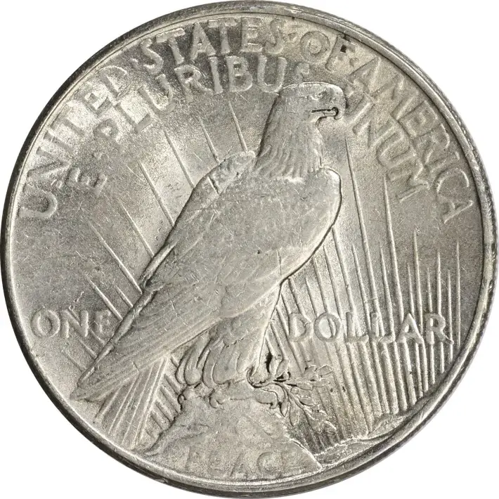 1924 US Peace Silver Dollar $1 - AU - Roll of 20 Coins #2