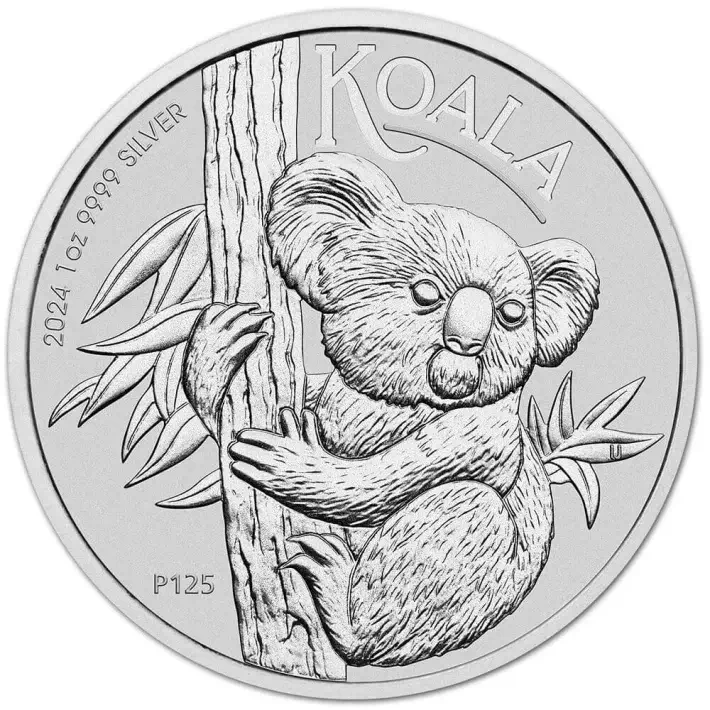 2024 P Australia Silver Koala 1 oz $1 - 1 Roll - Twenty 20 BU Coins #2