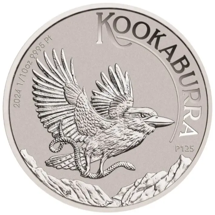 2024 P Australia Platinum Kookaburra 1/10 oz $15 - BU #1