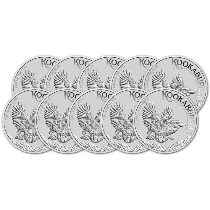 2024 P Australia Silver Kookaburra 1 oz $1 - BU - Ten 10 Coins #1