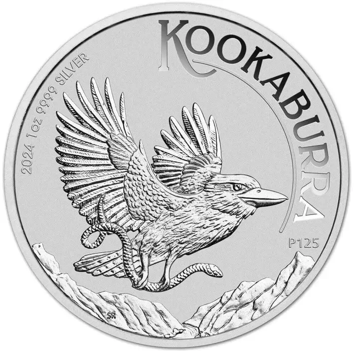 2024 P Australia Silver Kookaburra 1 oz $1 - 1 Roll - Twenty 20 BU Coins #4
