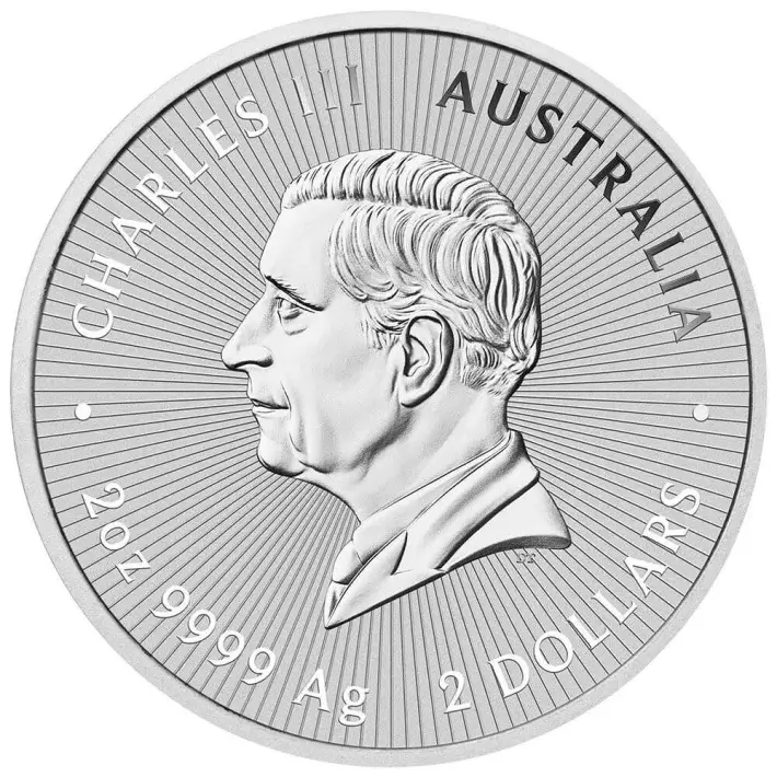 2024 P Australia Silver 2 oz Piedfort Next Generation Emu $2 BU #3
