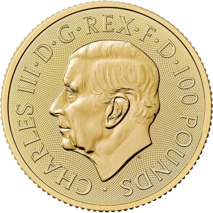 2024 Great Britain Gold Royal Arms £100 1 oz BU Tube of Ten 10 Coins #3