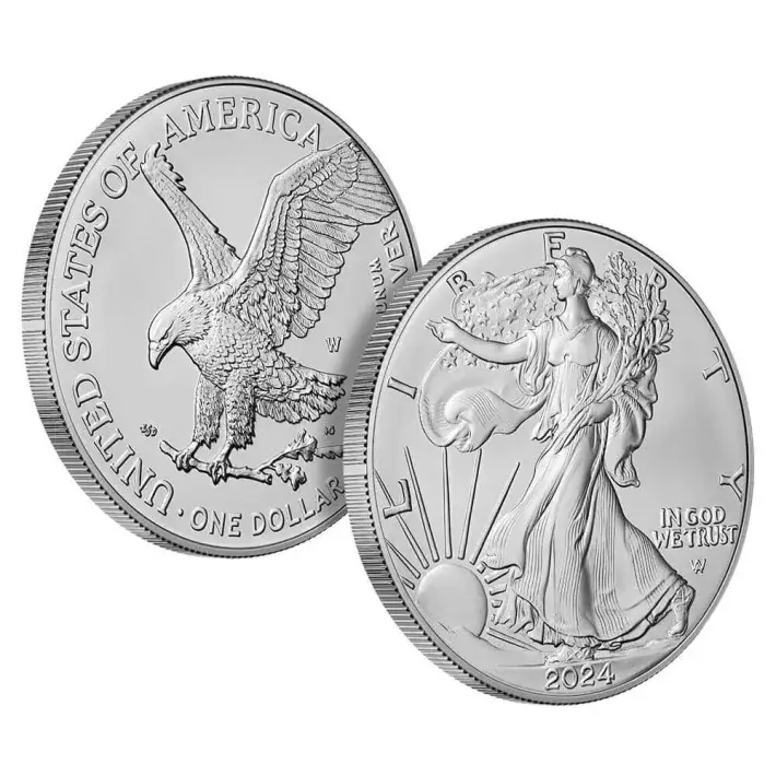 2024 W American Silver Eagle Burnished - PCGS SP70 First Strike #3
