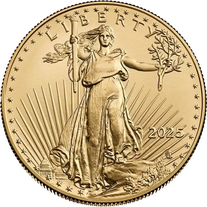 2025 American Gold Eagle 1 oz $50 - NGC MS70 Early Releases #4