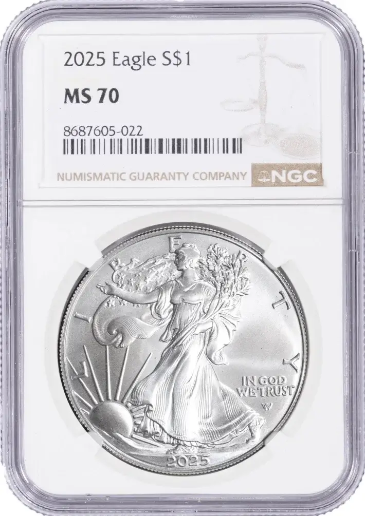 2025 American Silver Eagle - NGC MS70 #1