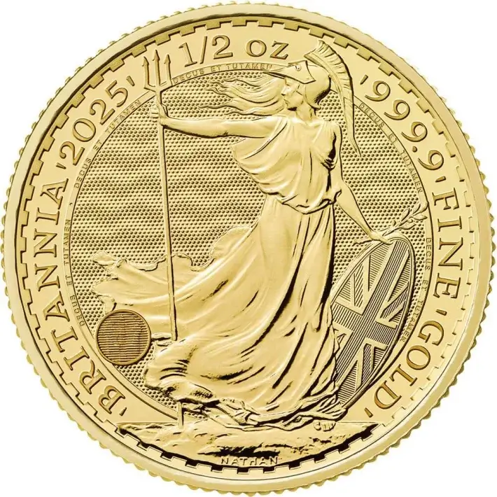 2025 Great Britain Gold Britannia £50 1/2 oz - BU #1