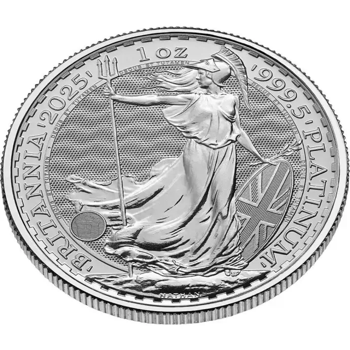 2025 Great Britain Platinum Britannia £100 - 1 oz - BU #3