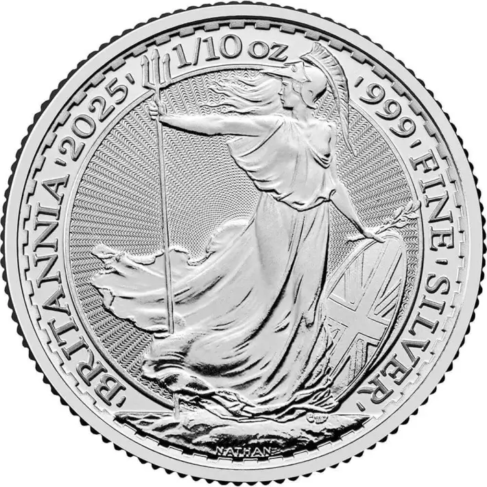 2025 Great Britain Silver Britannia 1/10 oz 20 Pence - BU #1