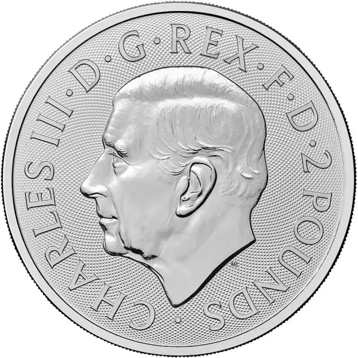 2025 Great Britain Silver Britannia £2 1 oz - BU - Ten 10 Coins #4