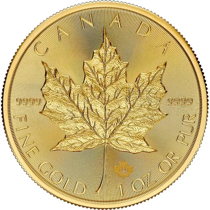 2025 Canada Gold Maple Leaf 1 oz $50 - BU - 1 Roll Ten 10 Coins in Mint Tube #2