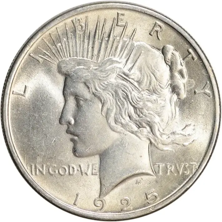 1925 Peace Silver Dollar Coin $1 - BU - Roll of 20 #2