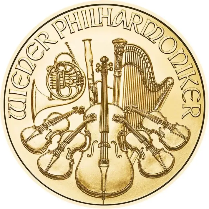 2025 Austria Gold Philharmonic 1/4 oz 25 Euro - BU #1