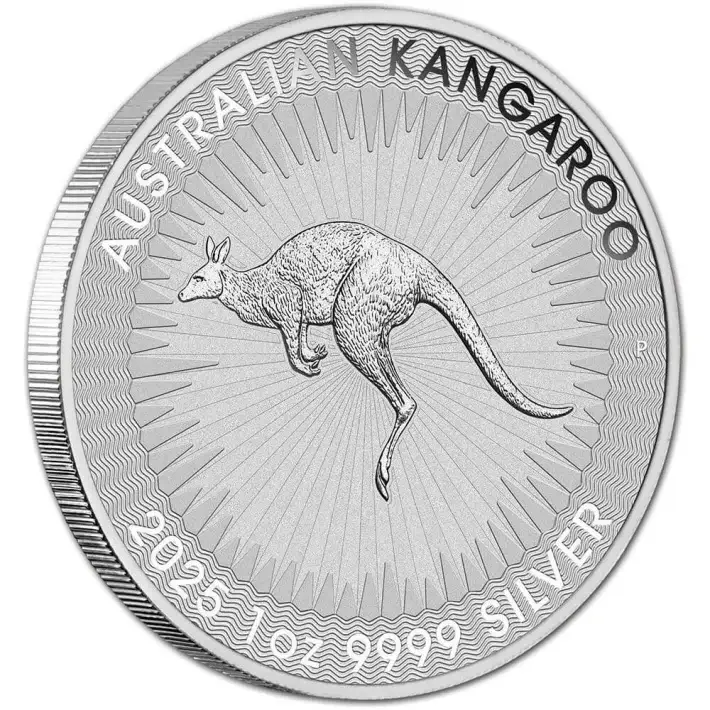 2025 P Australia Silver Kangaroo 1 oz $1 BU - 1 Roll - 25 Coins in Mint Tube #2