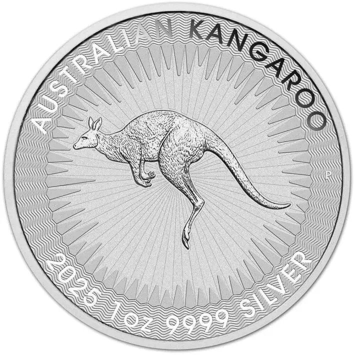 2025 P Australia Silver Kangaroo 1 oz $1 BU - Five 5 Coins #3