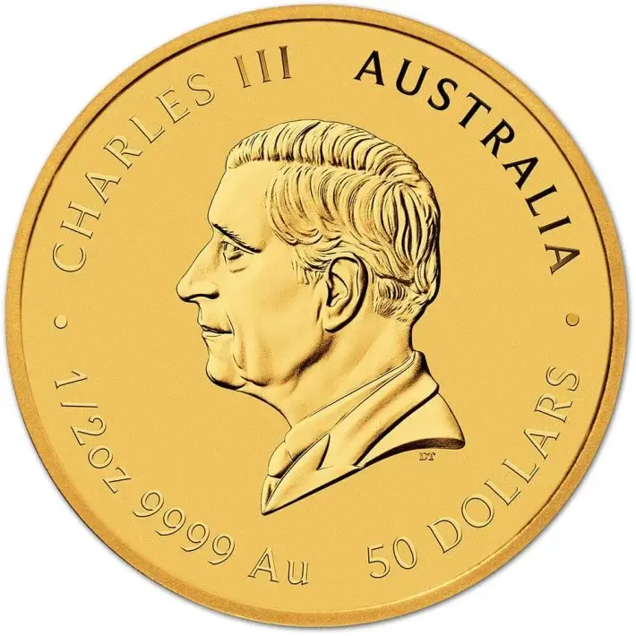 2025 P Australia Gold Lunar Series III Year of the Snake 1/2 oz $50 - BU #2