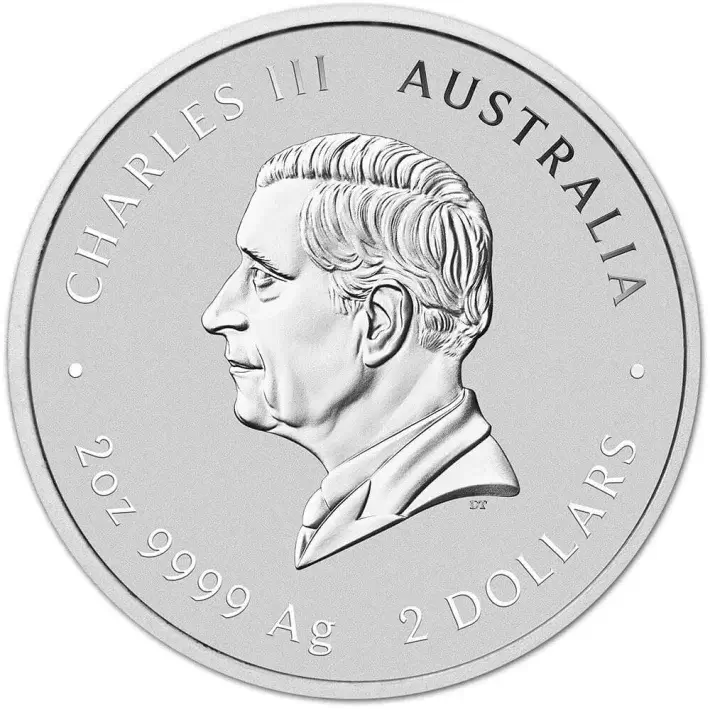 2025 P Australia Silver Lunar Series III Year of the Snake 2 oz $2 - BU #2