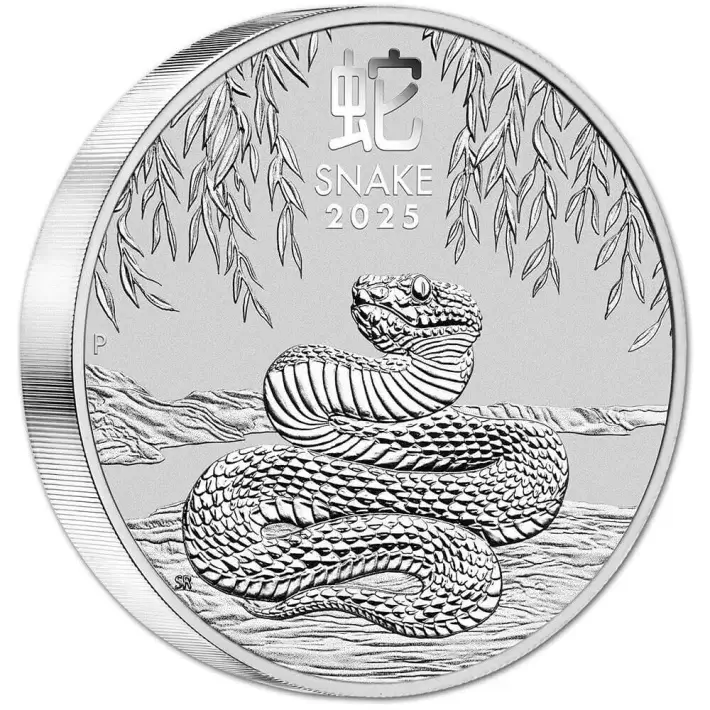 2025 P Australia Silver Lunar Series III Year of the Snake 32.15 oz Kilo $30 BU #2