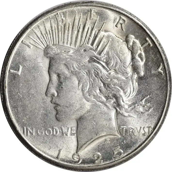 1925 S US Peace Silver Dollar $1 - AU #1