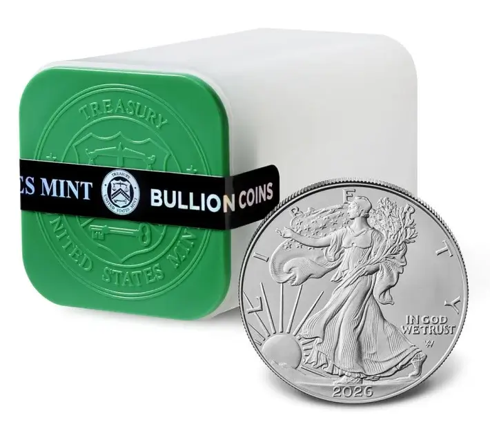 2026 American Silver Eagle 1 oz $1 - BU - Sealed 500 Coin Monster Box #3