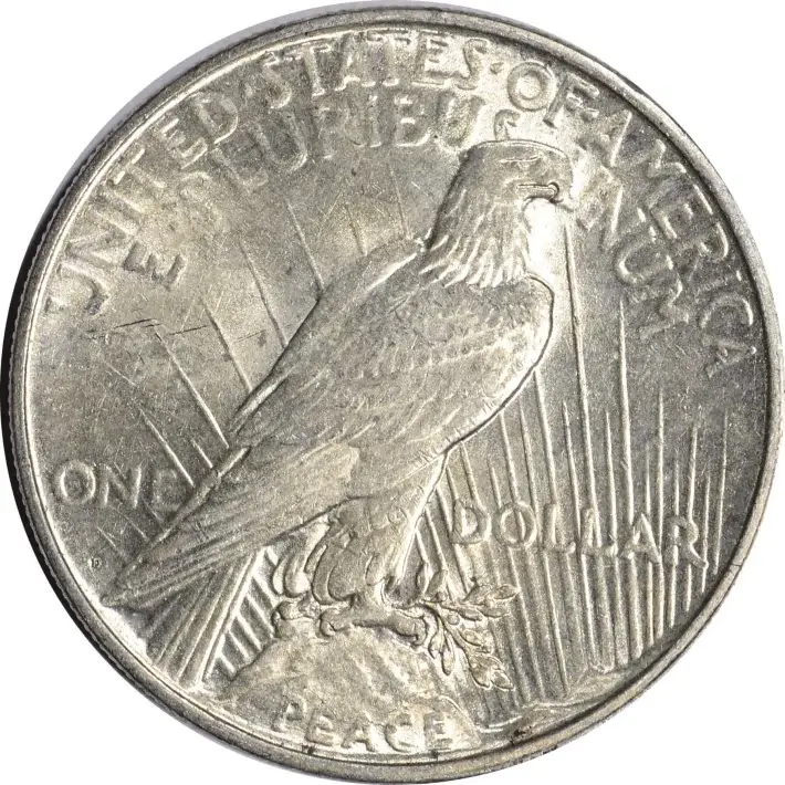 1926 D US Peace Silver Dollar $1 - AU #2