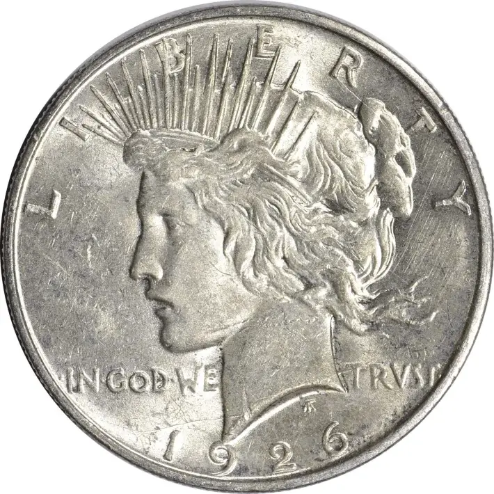 1926 D US Peace Silver Dollar $1 - AU #1