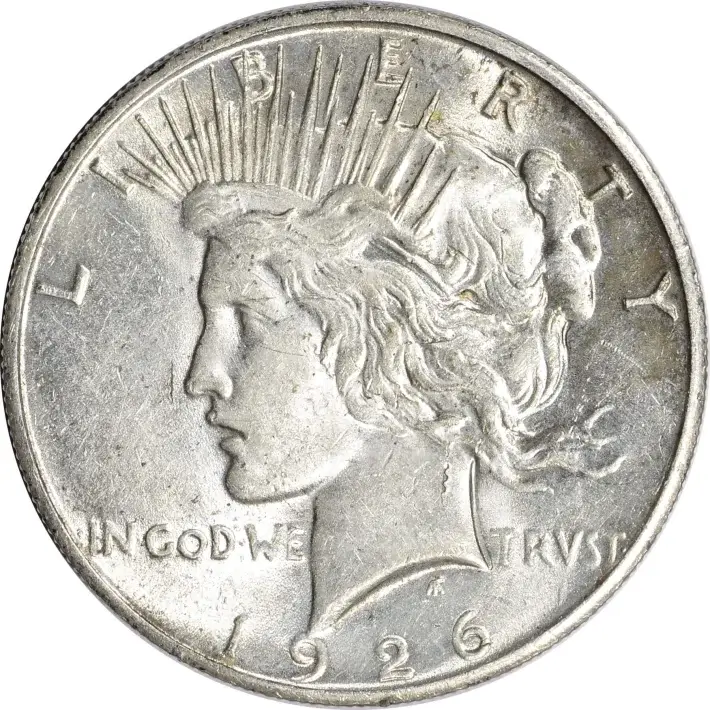 1926 US Peace Silver Dollar $1 - AU - Roll of 20 Coins #3