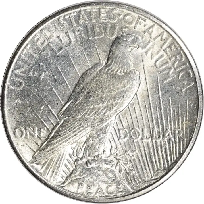 1926 S US Peace Silver Dollar $1 - AU #2