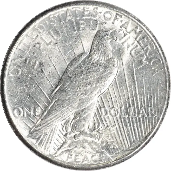 1927 US Peace Silver Dollar $1 - AU #2