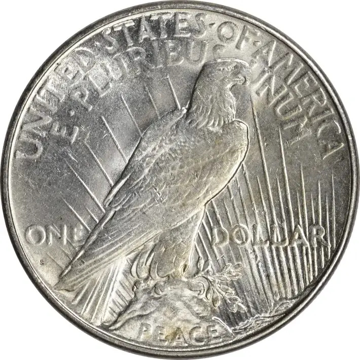 1927 S US Peace Silver Dollar $1 - AU - Roll of 20 Coins #2