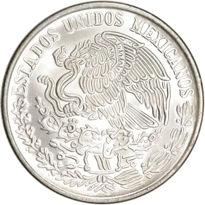 100 Peso Mexican Silver Coin - (1977-1979) - Avg Circ #2