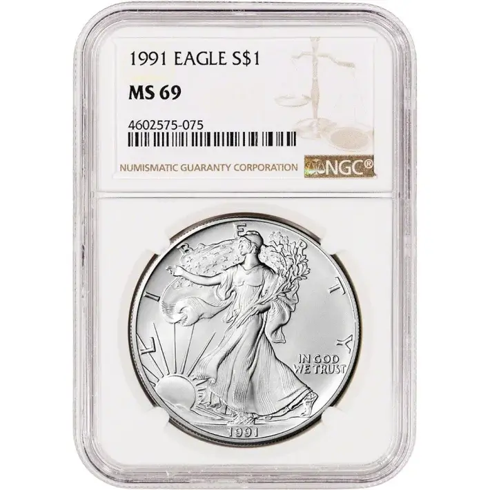 1991 American Silver Eagle Coin - NGC MS69 #1