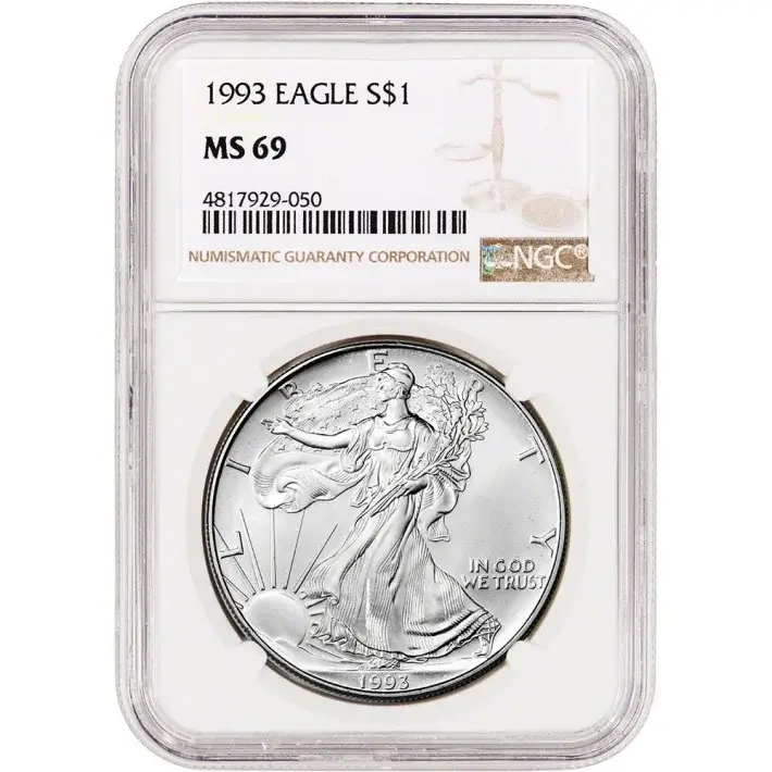 1993 American Silver Eagle Coin - NGC MS69 #1