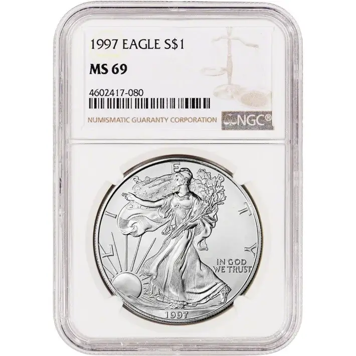 1997 American Silver Eagle Coin - NGC MS69 #1