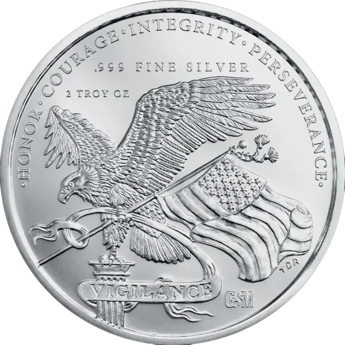 2 oz Golden State Mint Silver Round - USA 250th Anniversary .999 Fine #3