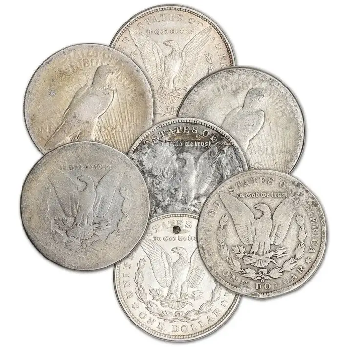 Morgan OR Peace Silver Dollar (1 Coin) - Worse Than Cull - Random Date #2