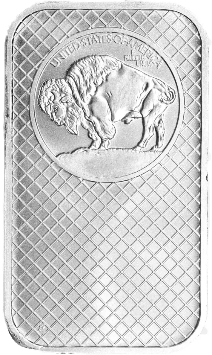 1 oz. SilverTowne Silver Bar - Buffalo Design - 999 Fine #2
