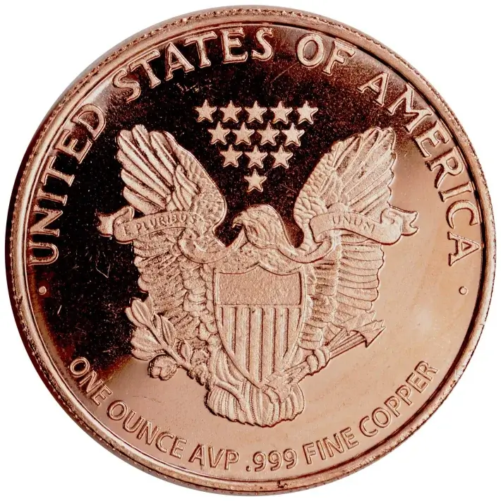 1 oz. Highland Mint Copper Round .999 Fine - Normandy - Tube of 20 #3