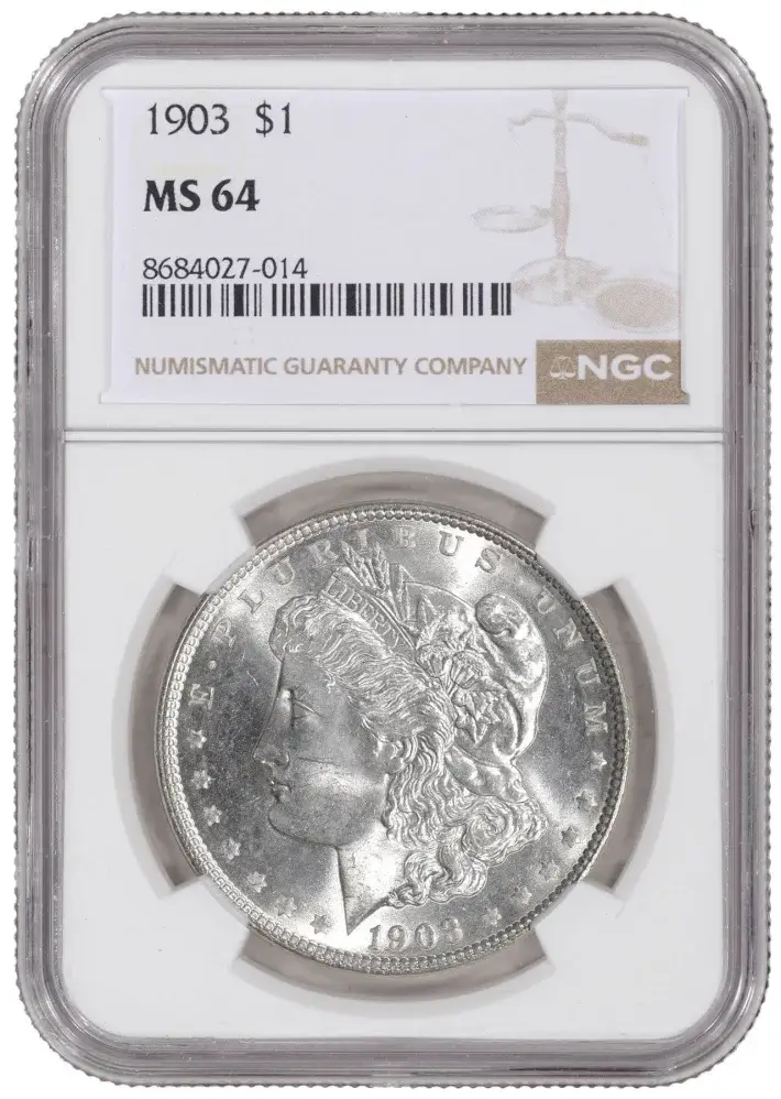 1903 US Morgan Silver Dollar $1 - NGC MS 64 #1