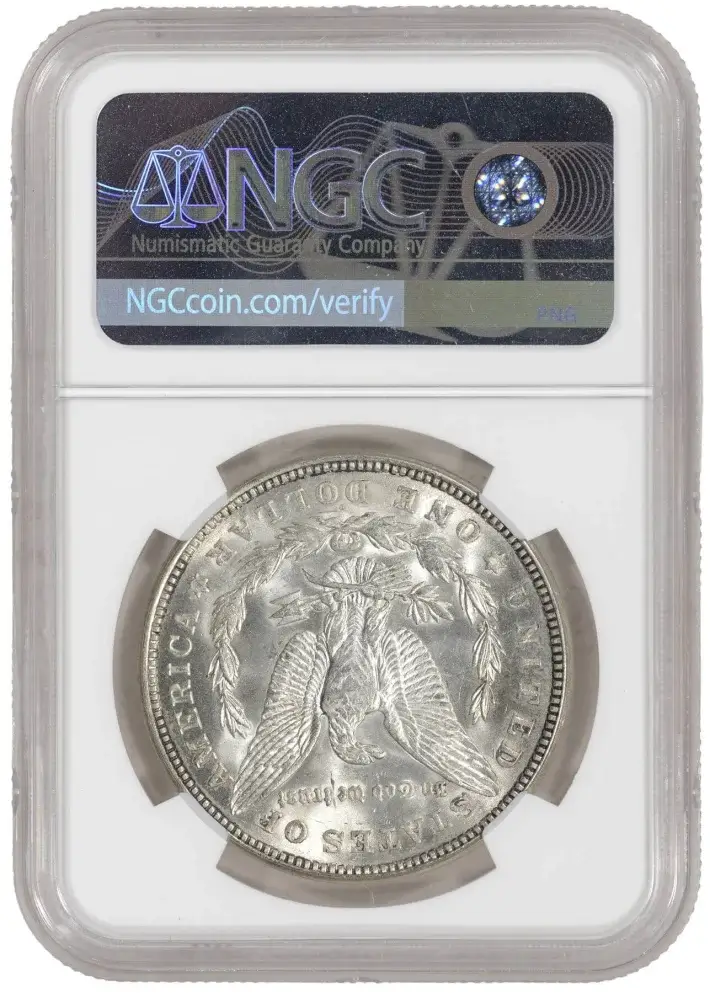 1921 D US Morgan Silver Dollar $1 - NGC MS 64 #2