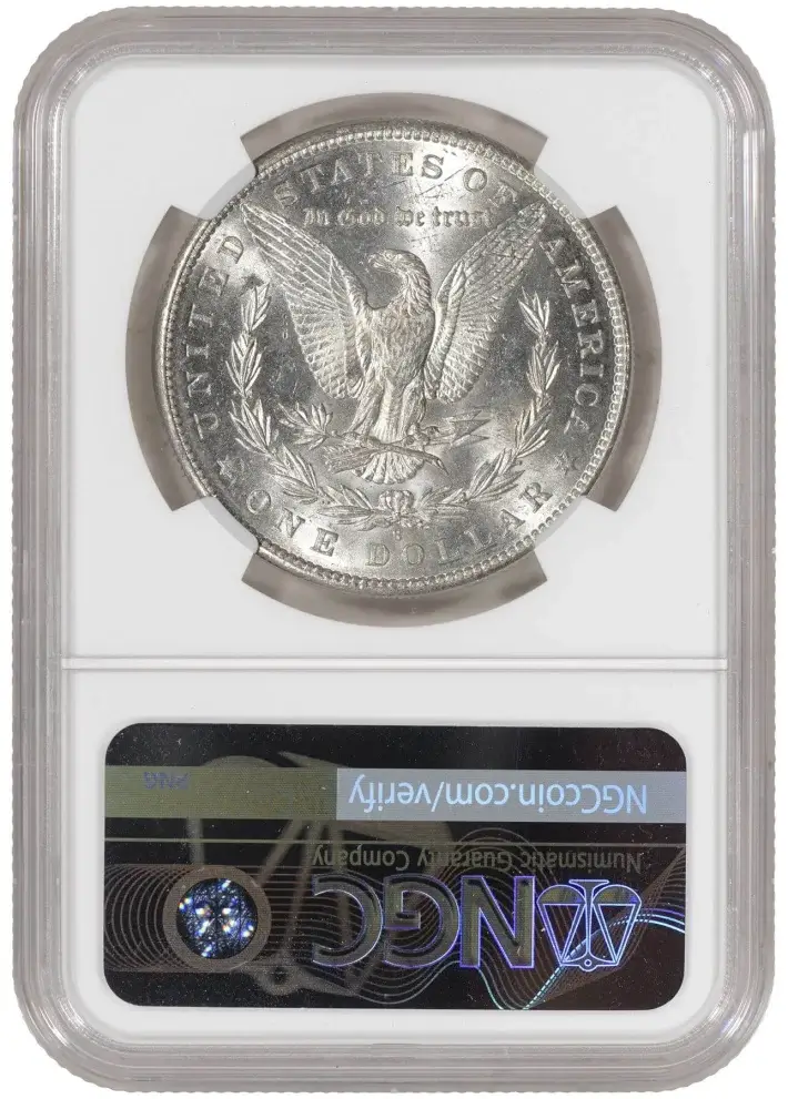 1890 S US Morgan Silver Dollar $1 - NGC MS 63 #2